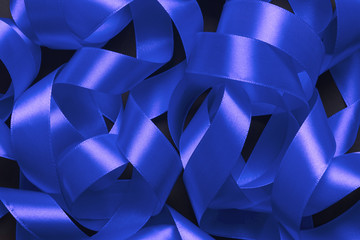 Bunch of blue ribbon