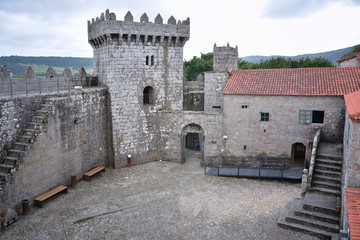Obraz premium The Castle, fortress of Vimianzo, Galicia, Northern Spain. It was built around the 12th or 13th century by the Marino de Lobeira family.