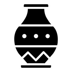 Vase Home Office Interior Deco elements Vector Icon Design