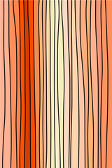 Lines hand drawn vector background palette of red orange yellow colors