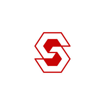 Letter SS Monogram, Geometric S Logo, S logo, template .vector