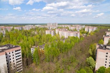 Pripyat city in Chernobyl