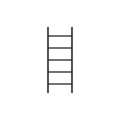 Ladder, Stairs icon. Vector illustration, flat design.