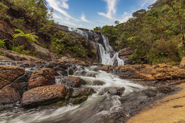 Bakers Falls In Horton Plains - Sri Lanka