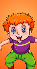 Happy boy with big smile