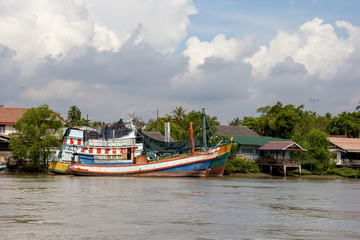 Fishing Boat in the river