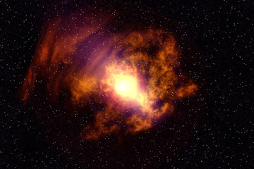 Fototapeta na wymiar nebula in galaxy abstract background.