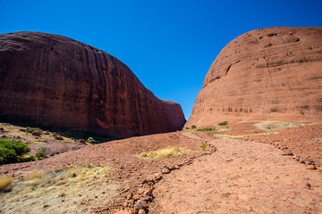 Rote Erde und Felsw&auml;nde Canyon