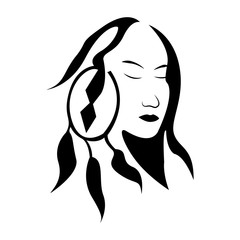 Face icon illustration vector design template