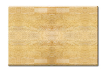 top wooden table isolated on white background