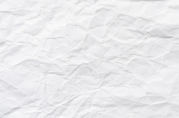 white crumpled paper texture background. 