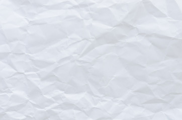 white crumpled paper texture background. 