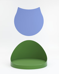 Advertising POS POI Promotion Holder. 3D render