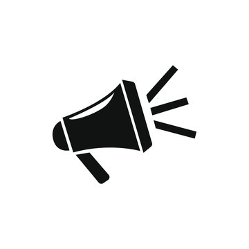 Megaphone vector icon. isolated vector illustration.
