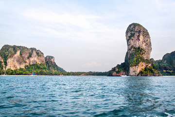 Railay and Pra nang beach in Krabi, Thailand