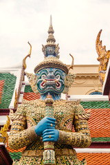 Obraz premium Sculpture in the Grand palace in Bangkok, Thailand