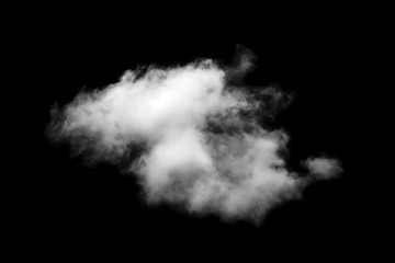Cloud isolated on black background,Textured Smoke,Brush clouds,Abstract black