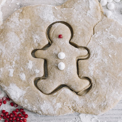 Funny form of dough man