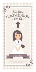 Lovely invitation for First Communion