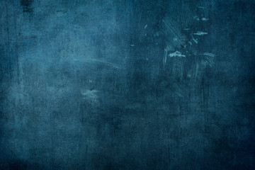 blue grungy canvas background or texture