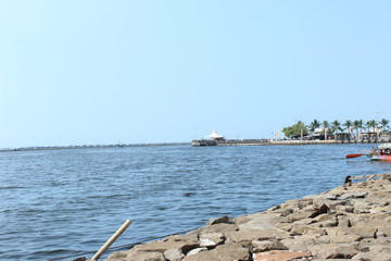 view of port of monopoli apulia
