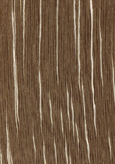 Natural wooden texture background. Zebrawood.