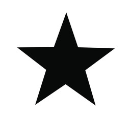Black star - vector icon . star icon