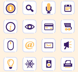 User interface icons set