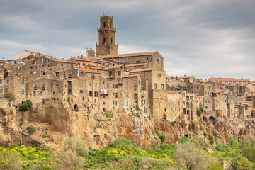 Fototapeta premium Pitigliano beauty old town in Tuscany, Italy.