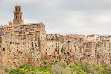 Fototapeta premium Pitigliano beauty old town in Tuscany, Italy.