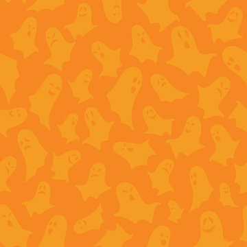 Halloween seamless pattern. Illustration of ghost