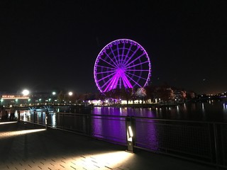 ferris wheel at night