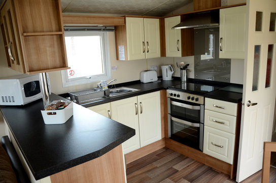 Luxury holiday caravan interia