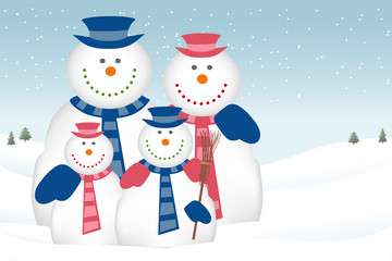 snowman family