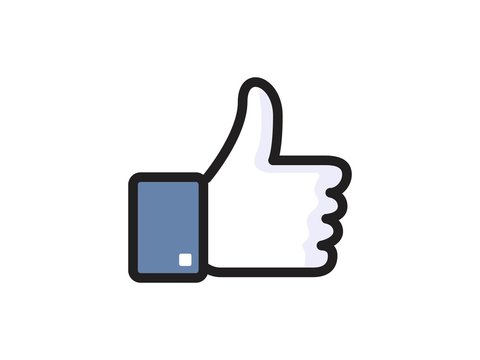 Facebook Like Vector Icon