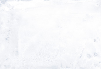 Blanc de Blanc. Watercolor background with light splashes for artistic banner, template postcard design. Abstract water in trendy minimal style with tender ombre painting. Watercolour vintage texture