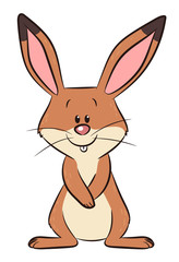 Niedlicher Hase - Vektor-Illustration