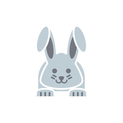 Isolated rabbit icon flat vector design