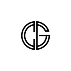 Letter CG logo icon design template elements