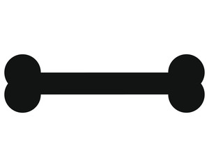 vector, bone shaped simple icon