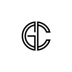 Letter GC logo icon design template elements