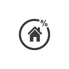 Fototapeta premium Real estate house line icon. 