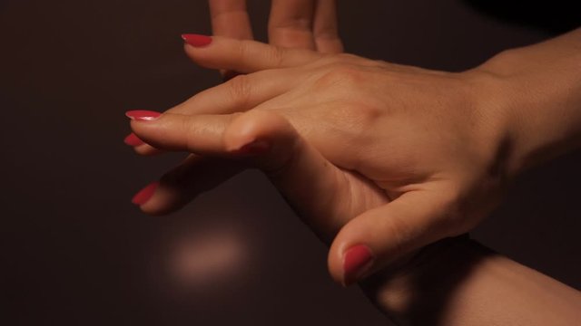 Flamenco dancer.girl claps