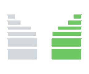 Fototapeta premium Vector modern sms or message icons.