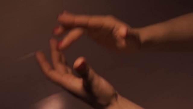 Flamenco dancer.girl claps