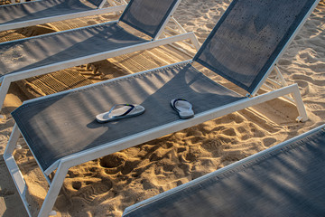 Sandles on chair