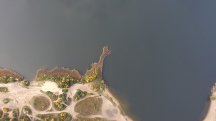Lake from sky.