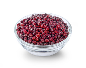 Red bean isolated on white background