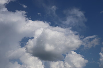 Fototapeta na wymiar Blue sky in the air background