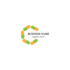 Pharmacy logo template vector icon design